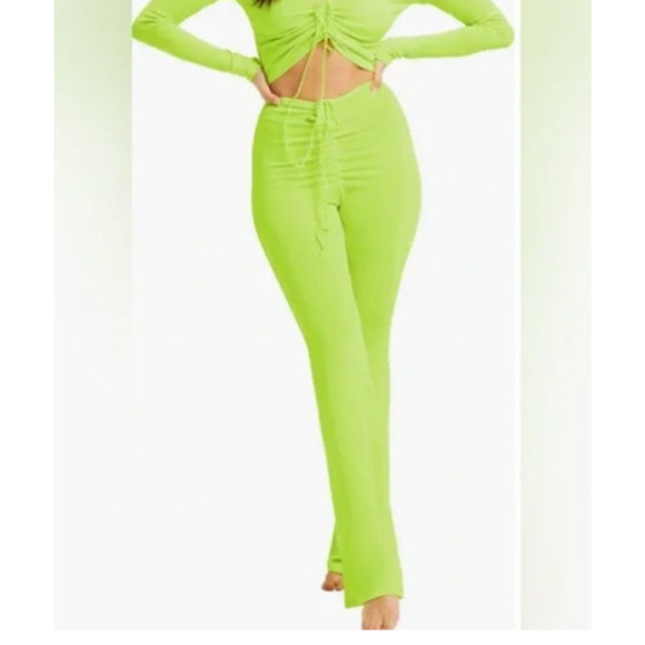 New ~ GOOD AMERICAN Shimmer High Waist Swimsuit Cover-Up Pants Size 2 / Med - Picture 1 of 8